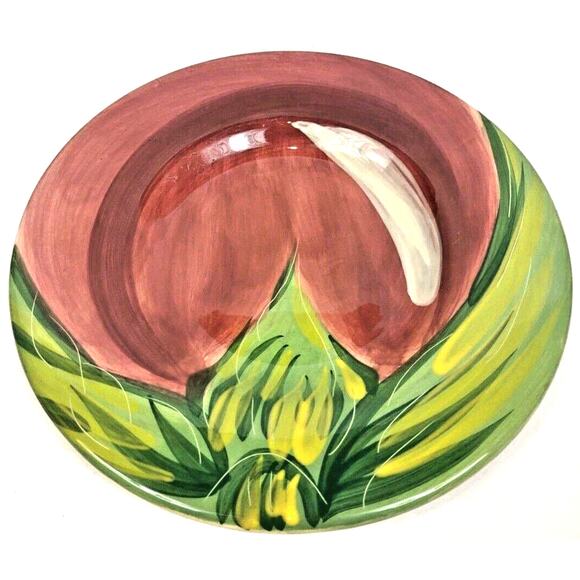 Pfaltzgraff Central Market Eggplant Pattern Ceramic Salad or Dessert Plate 8" - Picture 4 of 6